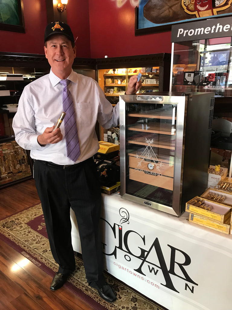 Montecristo Cigar Cooler Humidor Raffle Winner