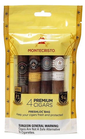 Montecristo Premium Fresh Pack Sampler of 4 Cigars