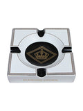 Diamond Crown White Ashtray With Logo