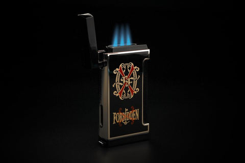 Prometheus OpusX Rare Black Ultimo X Plated in Gold on Black Lacquer Lighter